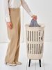 Brabantia Collect-It Laundry Basket Hi magasított szennyestartó kosár lábakon, levehető Quick-Drop fedővel, 55L,