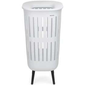   Brabantia Collect-It Laundry Basket Hi magasított szennyestartó kosár lábakon, levehető Quick-Drop fedővel, 55L,