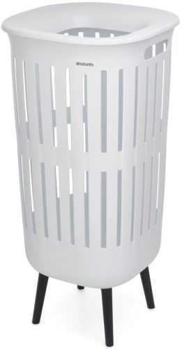 Brabantia Collect-It Laundry Basket Hi magasított szennyestartó kosár lábakon, levehető Quick-Drop fedővel, 55L,