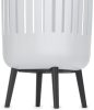 Brabantia Collect-It Laundry Basket Hi magasított szennyestartó kosár lábakon, levehető Quick-Drop fedővel, 55L,