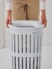 Brabantia Collect-It Laundry Basket Hi magasított szennyestartó kosár lábakon, levehető Quick-Drop fedővel, 55L,