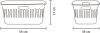 Brabantia Collect-It Laundry Basket 2db-os szennyeskosár szett, 2x40L, fogantyúkkal, szellőző nyílásokkal,