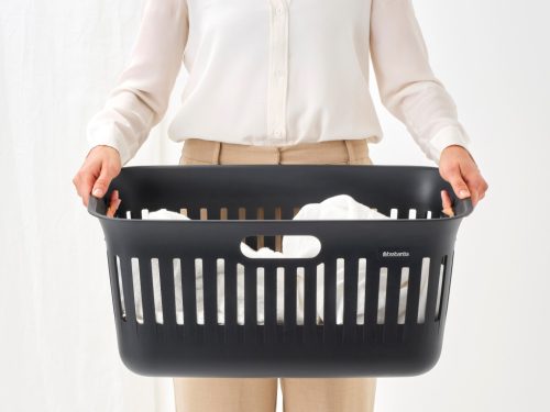 Brabantia Collect-It Laundry Basket 2db-os szennyeskosár szett, 2x40L, fogantyúkkal, szellőző nyílásokkal,