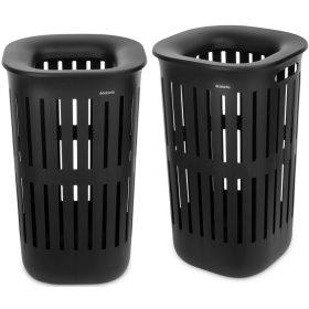   Brabantia Collect-It Laundry Basket Set of 2, magasított szennyestartó kosár szett levehető Quick-Drop fedővel, 2db-os,