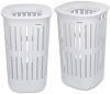 Brabantia Collect-It Laundry Basket Set of 2, magasított szennyestartó kosár szett levehető Quick-Drop fedővel, 2db-os,