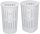 Brabantia Collect-It Laundry Basket Set of 2, magasított szennyestartó kosár szett levehető Quick-Drop fedővel, 2db-os,