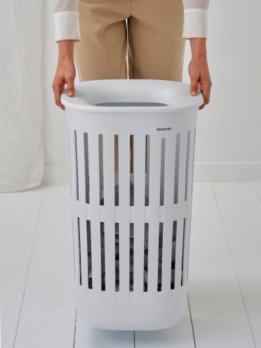 Brabantia Collect-It Laundry Basket Set of 2, magasított szennyestartó kosár szett levehető Quick-Drop fedővel, 2db-os,