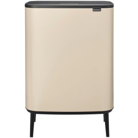   Brabantia Bo Touch Bin Hi hulladékgyűjtő Soft-Close fedéllel, magasított, lábakon álló, műanyag tartály, XXL, 60L