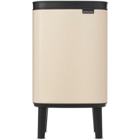   Brabantia Bo Waste Bin Hi hulladékgyűjtő felnyitható, Soft-Close fedéllel, magasított, lábakon álló, műanyag tartály, 4L
