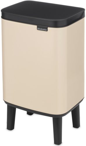 Brabantia Bo Waste Bin Hi hulladékgyűjtő felnyitható, Soft-Close fedéllel, magasított, lábakon álló, műanyag tartály, 4L