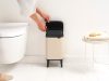 Brabantia Bo Waste Bin Hi hulladékgyűjtő felnyitható, Soft-Close fedéllel, magasított, lábakon álló, műanyag tartály, 4L