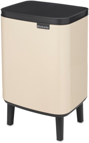 Brabantia Bo Waste Bin Hi hulladékgyűjtő felnyitható, Soft-Close fedéllel, magasított, lábakon álló, műanyag tartály, 7L