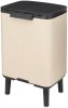 Brabantia Bo Waste Bin Hi hulladékgyűjtő felnyitható, Soft-Close fedéllel, magasított, lábakon álló, műanyag tartály, 7L