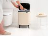 Brabantia Bo Waste Bin Hi hulladékgyűjtő felnyitható, Soft-Close fedéllel, magasított, lábakon álló, műanyag tartály,