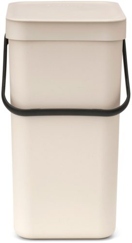 Brabantia Sort & Go konyhai szemetes felnyitható fedéllel, fogantyúval szelektív és komposzt gyűjtéséhez, 12L - C méret,