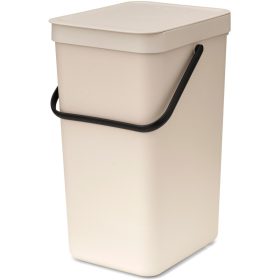   Brabantia Sort & Go konyhai szemetes felnyitható fedéllel, fogantyúval szelektív és komposzt gyűjtéséhez, 16L - D méret,