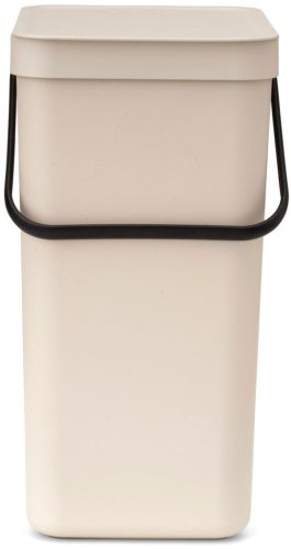 Brabantia Sort & Go konyhai szemetes felnyitható fedéllel, fogantyúval szelektív és komposzt gyűjtéséhez, 16L - D méret,