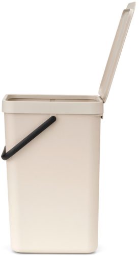 Brabantia Sort & Go konyhai szemetes felnyitható fedéllel, fogantyúval szelektív és komposzt gyűjtéséhez, 16L - D méret,