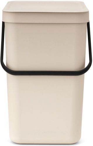 Brabantia Sort & Go konyhai szemetes felnyitható fedéllel, fogantyúval szelektív és komposzt gyűjtéséhez, 25L - J méret,