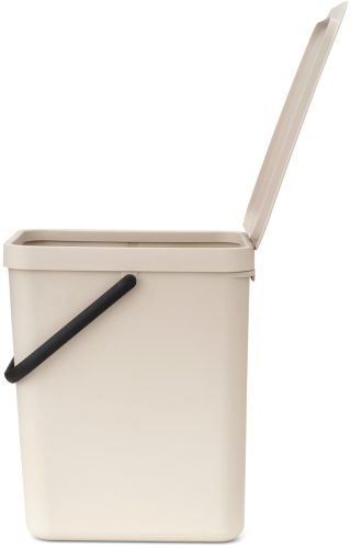 Brabantia Sort & Go konyhai szemetes felnyitható fedéllel, fogantyúval szelektív és komposzt gyűjtéséhez, 25L - J méret,