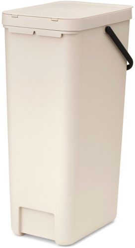 Brabantia Sort & Go konyhai szemetes felnyitható fedéllel, fogantyúval szelektív és komposzt gyűjtéséhez, 40L - L méret,