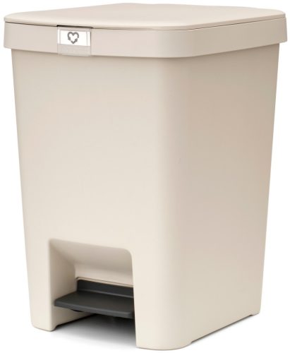 Brabantia StepUp pedálos kuka hulladéktípus jelölő ablakkal, lecsapódásgátló fedél, 25L - J méret, 91% újrahasznosított