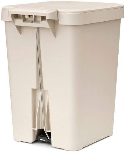 Brabantia StepUp pedálos kuka hulladéktípus jelölő ablakkal, lecsapódásgátló fedél, 25L - J méret, 91% újrahasznosított