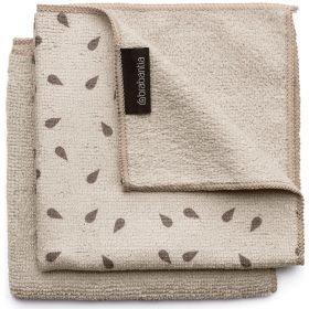   Brabantia SinkSide Microfibre Dish Cloths mikroszálas tisztítókendő, 2 db-os szett, világos bézs, 300x300 mm - 252068