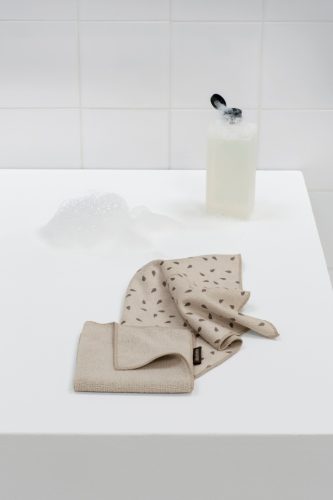 Brabantia SinkSide Microfibre Dish Cloths mikroszálas tisztítókendő, 2 db-os szett, világos bézs, 300x300 mm - 252068