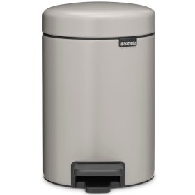   Brabantia NewIcon pedálos hulladékgyűjtő szagmentesen záródó Soft-Close fedél, műanyag tartály, 3L - V méret, acél,