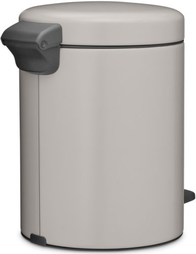 Brabantia NewIcon pedálos hulladékgyűjtő szagmentesen záródó Soft-Close fedél, műanyag tartály, 5L - W méret, acél,