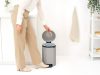 Brabantia NewIcon pedálos hulladékgyűjtő szagmentesen záródó Soft-Close fedél, műanyag tartály, 12L - X méret, acél,