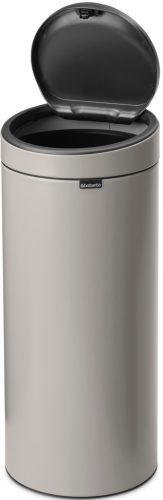 Brabantia Touch Bin New Soft-Touch nyomófedeles hulladékgyűjtő belső tartállyal, kerek, 30L - G méret, acél,