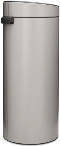 Brabantia Touch Bin New Soft-Touch nyomófedeles hulladékgyűjtő belső tartállyal, kerek, 30L - G méret, acél,