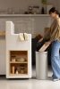 Brabantia Touch Bin New Soft-Touch nyomófedeles hulladékgyűjtő belső tartállyal, kerek, 30L - G méret, acél,