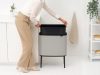 Brabantia Bo Touch Bin nyomófedeles hulladékgyűjtő, magasított, lábakon álló, műanyag tartály, 36L - R méret, acél,