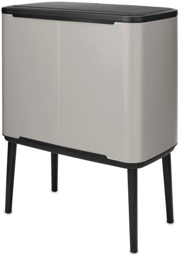 Brabantia Bo Touch Bin nyomófedeles szelektív hulladékgyűjtő, magasított, lábakon álló, műanyag tartály, 11+23L - X+J