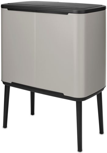 Brabantia Bo Touch Bin nyomófedeles szelektív hulladékgyűjtő, magasított, lábakon álló, műanyag tartály, 3x11L - X méret