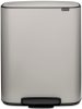 Brabantia Bo Pedal Bin pedálos szelektív hulladékgyűjtő szagmentesen záródó Soft-Close fedél, műanyag tartály, 2x30L