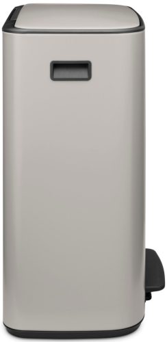 Brabantia Bo Pedal Bin pedálos szelektív hulladékgyűjtő szagmentesen záródó Soft-Close fedél, műanyag tartály, 2x30L
