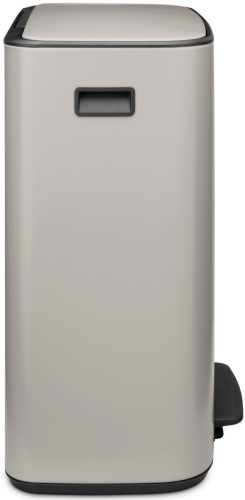 Brabantia Bo Pedal Bin pedálos hulladékgyűjtő szagmentesen záródó Soft-Close fedél, műanyag tartály, 60L - M méret, acél