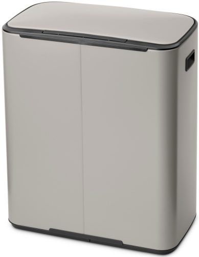 Brabantia Bo Pedal Bin pedálos hulladékgyűjtő szagmentesen záródó Soft-Close fedél, műanyag tartály, 60L - M méret, acél