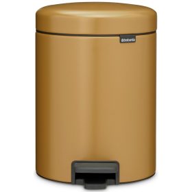   Brabantia NewIcon pedálos hulladékgyűjtő szagmentesen záródó Soft-Close fedél, műanyag tartály, 5L - W méret, acél,