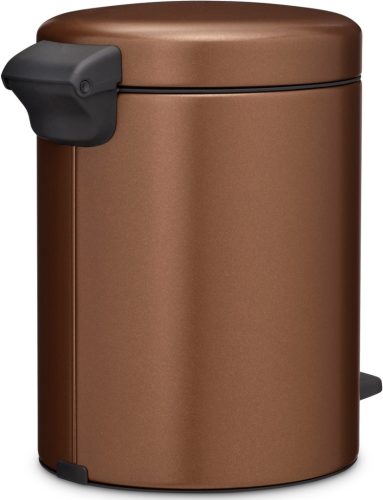 Brabantia NewIcon pedálos hulladékgyűjtő szagmentesen záródó Soft-Close fedél, műanyag tartály, 5L - W méret, acél,
