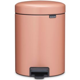   Brabantia NewIcon pedálos hulladékgyűjtő szagmentesen záródó Soft-Close fedél, műanyag tartály, 5L - W méret, acél,