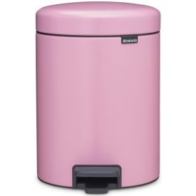   Brabantia NewIcon pedálos hulladékgyűjtő szagmentesen záródó Soft-Close fedél, műanyag tartály, 5L - W méret, acél,