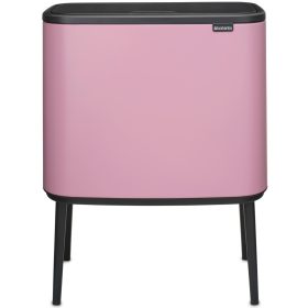   Brabantia Bo Touch Bin nyomófedeles szelektív hulladékgyűjtő, magasított, lábakon álló, műanyag tartály, 11+23L - X+J
