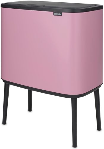 Brabantia Bo Touch Bin nyomófedeles szelektív hulladékgyűjtő, magasított, lábakon álló, műanyag tartály, 11+23L - X+J