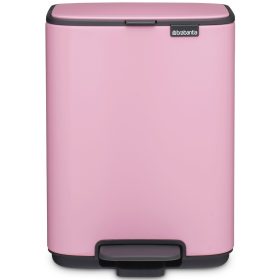   Brabantia Bo Pedal Bin pedálos hulladékgyűjtő szagmentesen záródó Soft-Close fedél, karcsú, négyzetes forma, műanyag