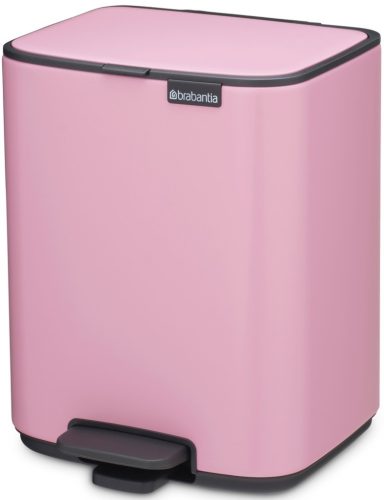 Brabantia Bo Pedal Bin pedálos hulladékgyűjtő szagmentesen záródó Soft-Close fedél, karcsú, négyzetes forma, műanyag